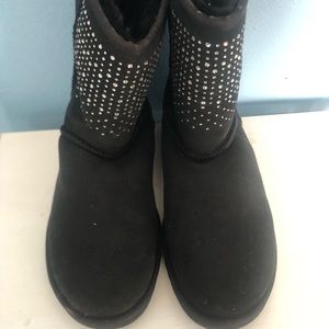 Black Crystal Rhinestone Ugg Boots 8